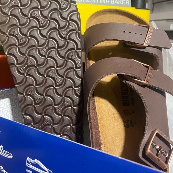 BIRKENSTOCK MILANO NATURAL LEATHER SANDALS - Picture 8 of 10